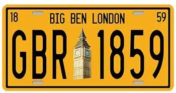 Ceduľa značka Big Ben London