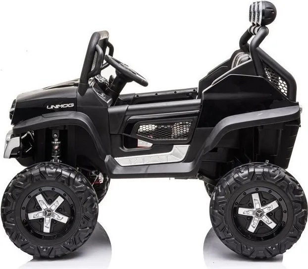 LEAN CARS Vozidlo na akumulátor Mercedes Unimog S, čierne
