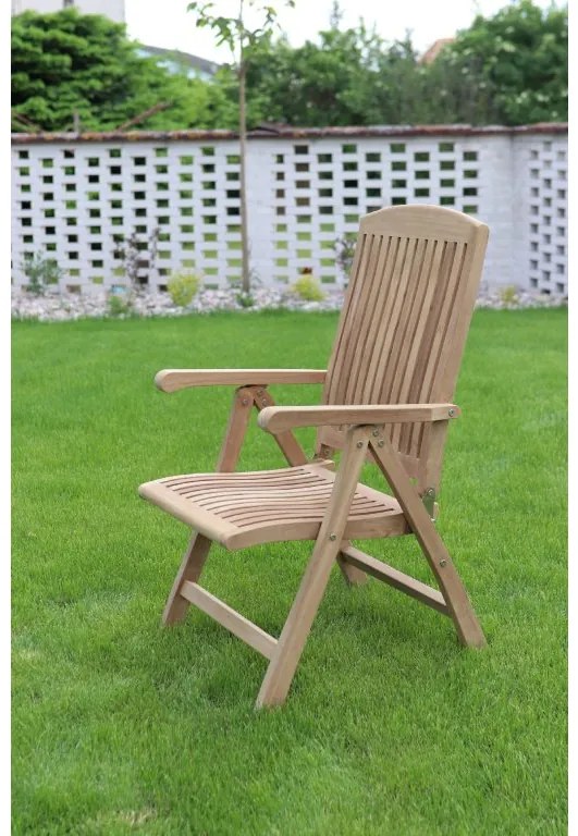 InternetovaZahrada Záhradné polohovacie kreslo America - teak
