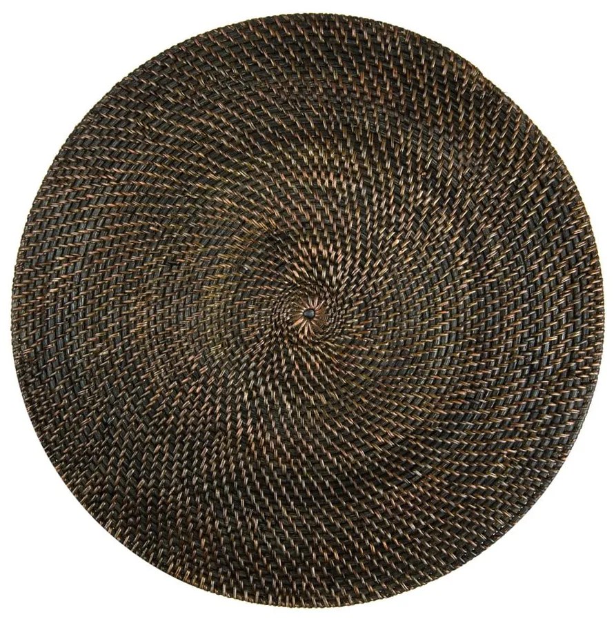 Hnedé ratanové prestieranie Tiseco Home Studio, ø 36 cm