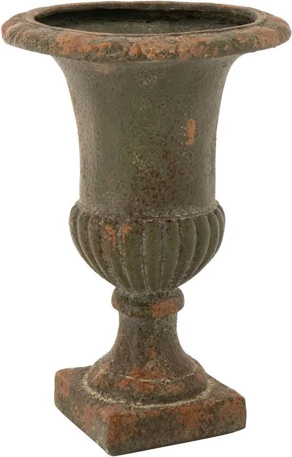Zelený antik kvetináč Antiqou French - Ø 48*71 cm