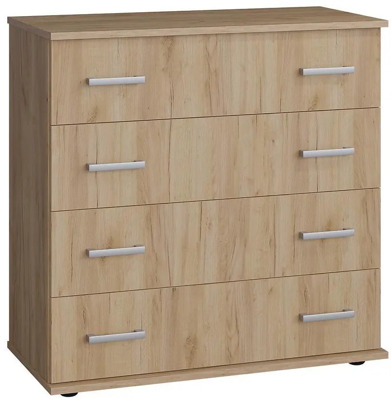 Komoda  S4 Bl dub craft zlatý