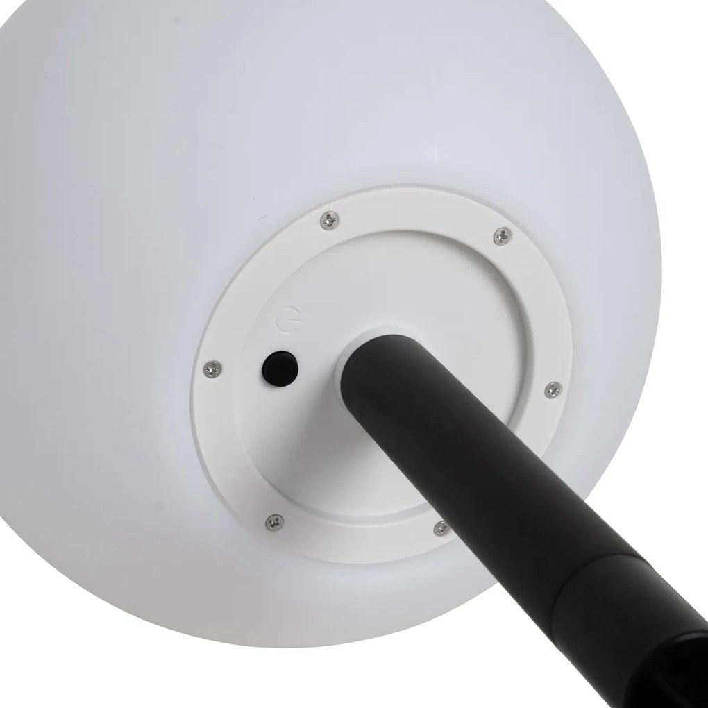 Vonkajšia lampa biela 25 cm vrátane LED IP44 slnečná RGBW - Ludger