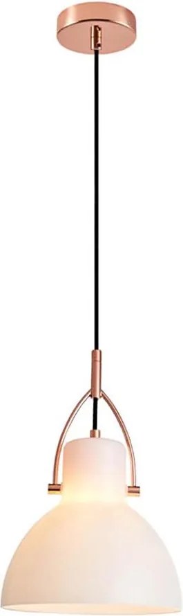 Klausen 111029 - Luster na lanku RACK 1xE27/11W/230V biela/medená