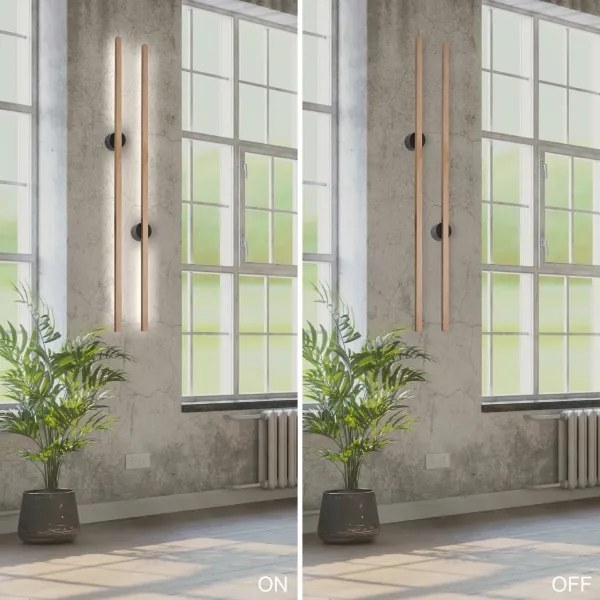 Brilagi - LED Nástenné svietidlo WOODY LINE LED/12W/230V 120 cm dub