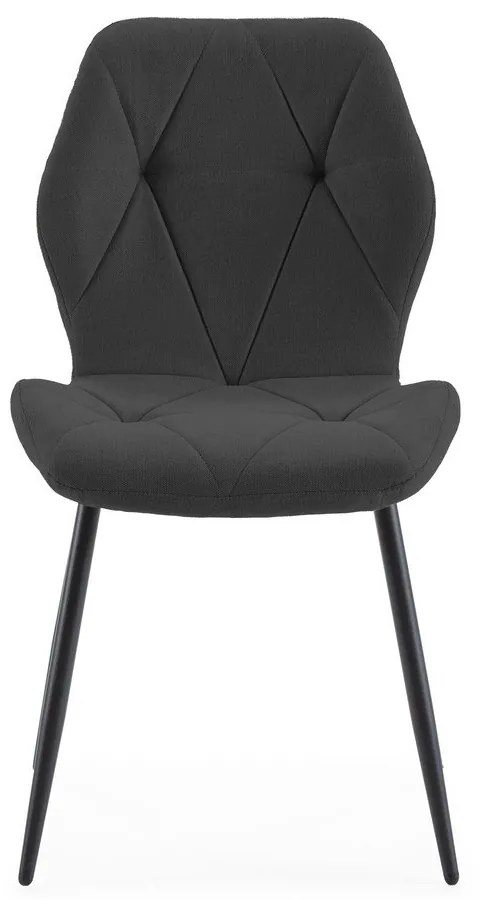 Čierne jedálenské stoličky v súprave 4 ks Luna – Marckeric