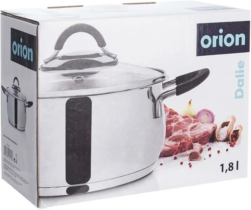 Orion Kastról nerez DALIE 1,8 l sklenená pokrievka, 1,8 l