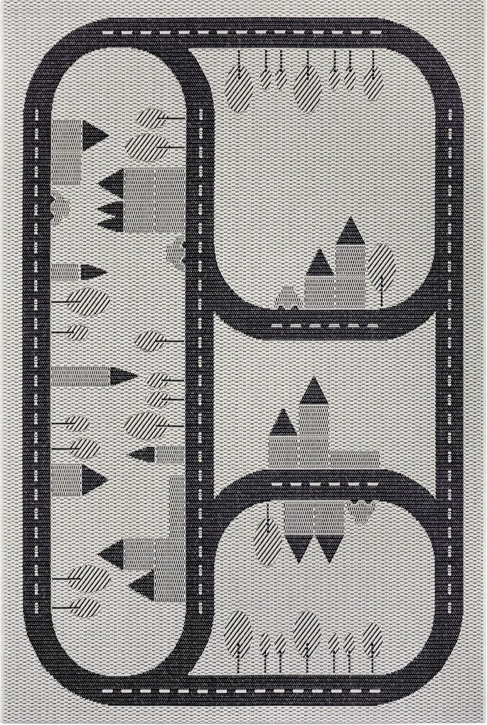 Hanse Home Collection koberce Detský kusový koberec Flatweave Kids rugs 104877 Cream / Blue - 80x150 cm