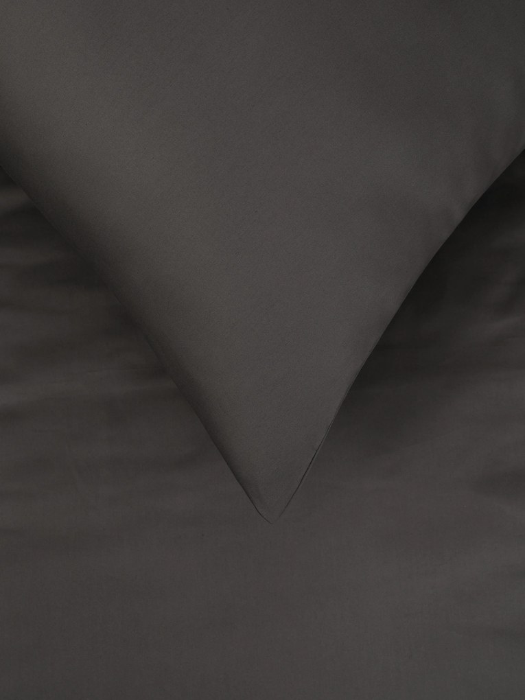 Saténová obliečka na vankúš 50 x 50 cm -  Diana antracitová