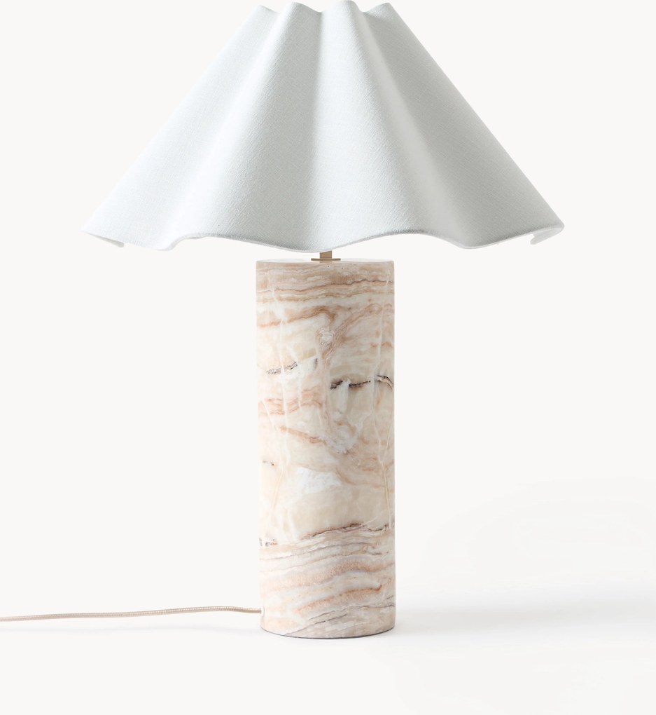 Veľká stolová lampa's mramorovým podstavcom Arya