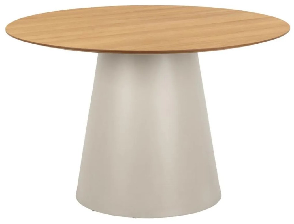 Okrúhly jedálenský stôl Soli 120 cm, matný dub