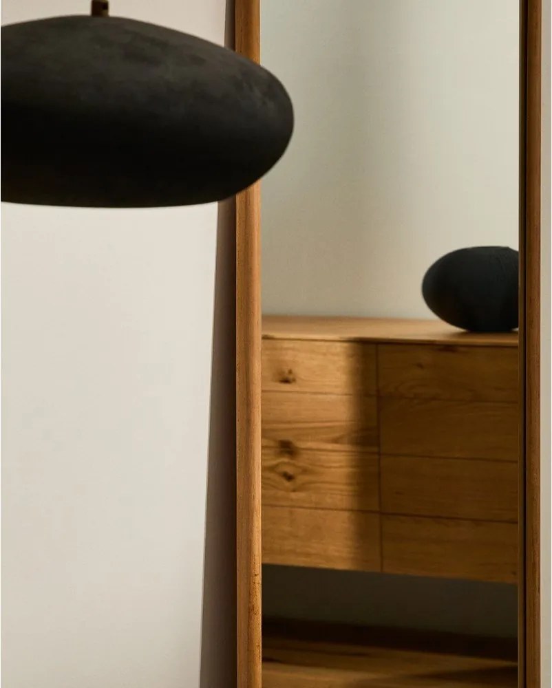 Nástenné zrkadlo s dreveným rámom 54x154 cm Milsa – Kave Home