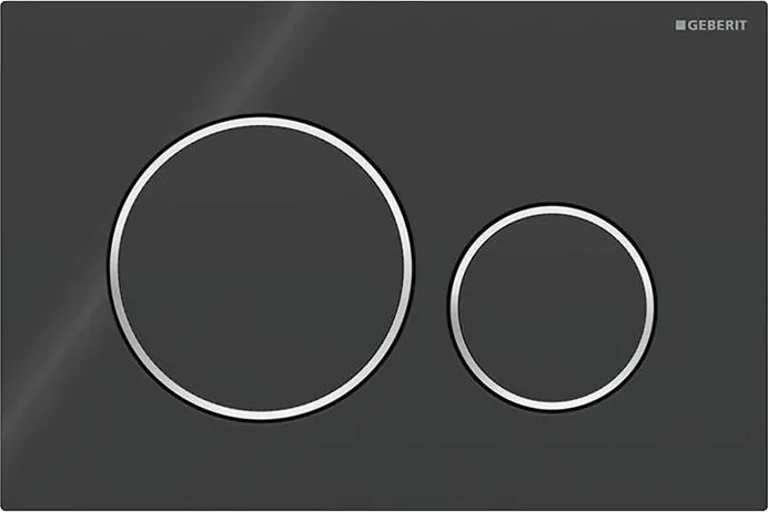 Geberit 115.882.KM.1 - Splachovacie tlačidlo Sigma20 24,6x16,4 cm čierna