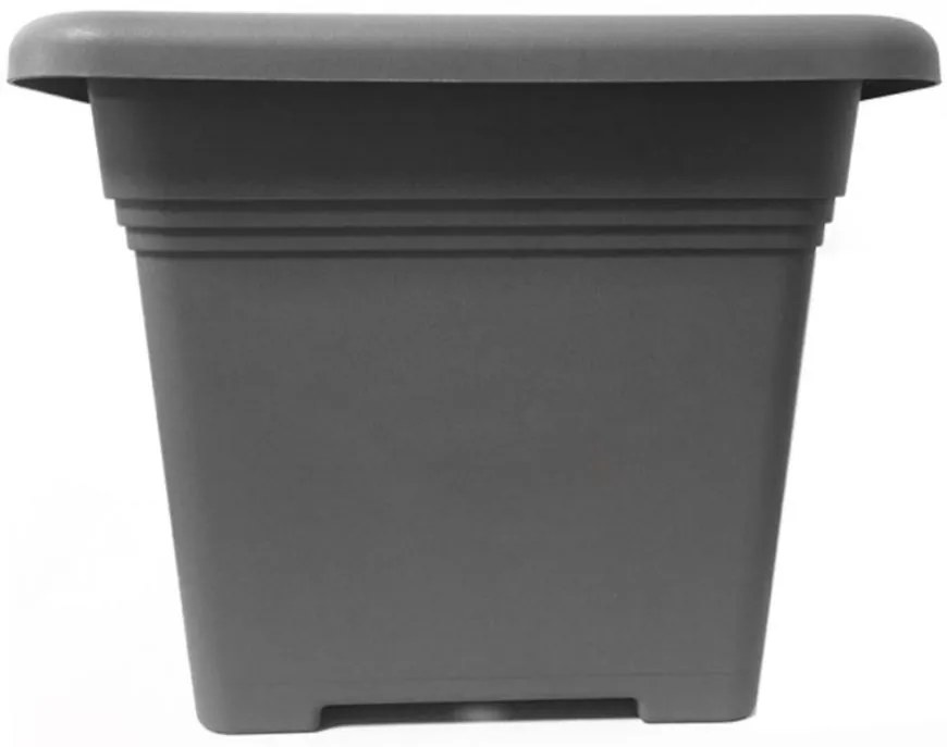 Kvetináč hranatý ZORA antracit 19cm