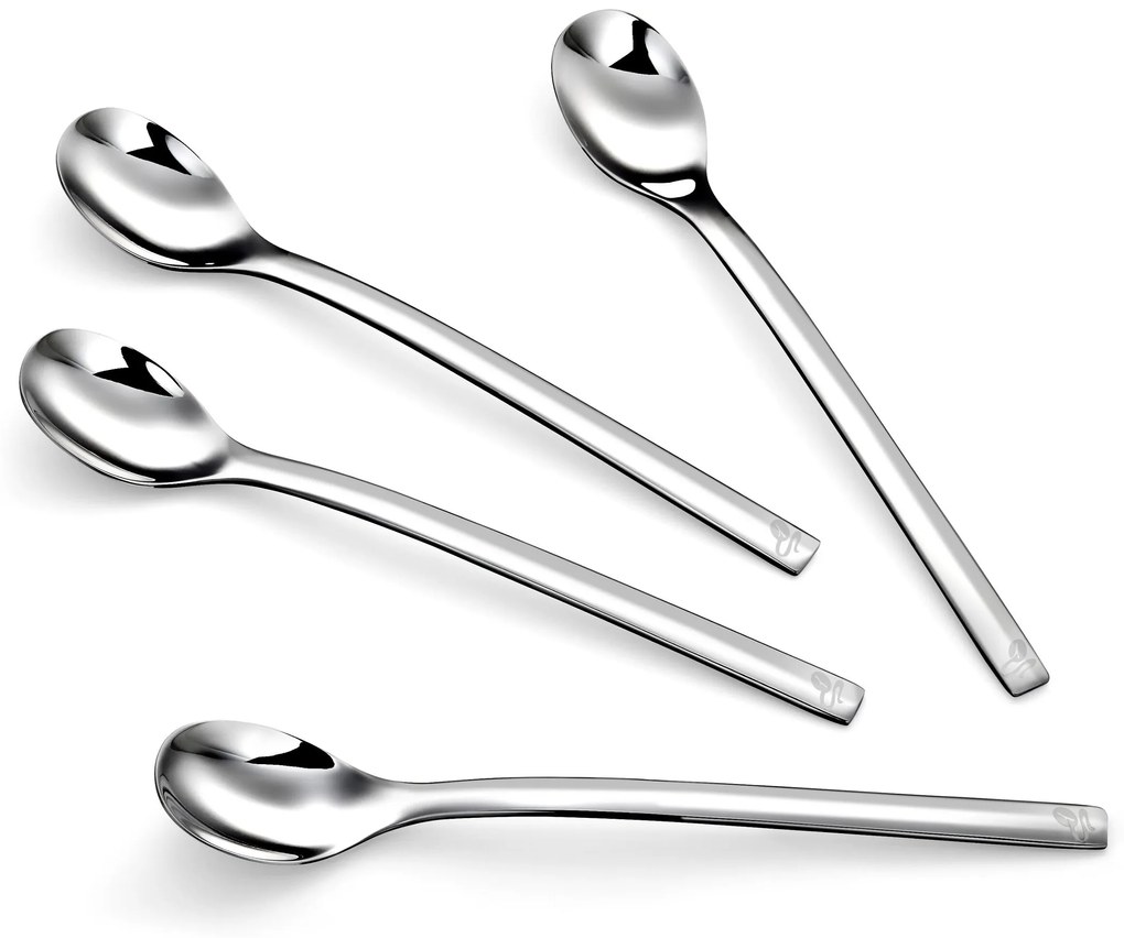 Lyžičky na latte macchiato, 4-dielna súprava