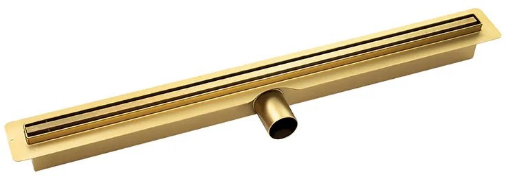 Laveo Slim, sprchový žľab 60cm, zlatá, LAV-COS_G60D