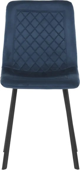 Jedálenská stolička zamatová, modrá DCL-973 BLUE4