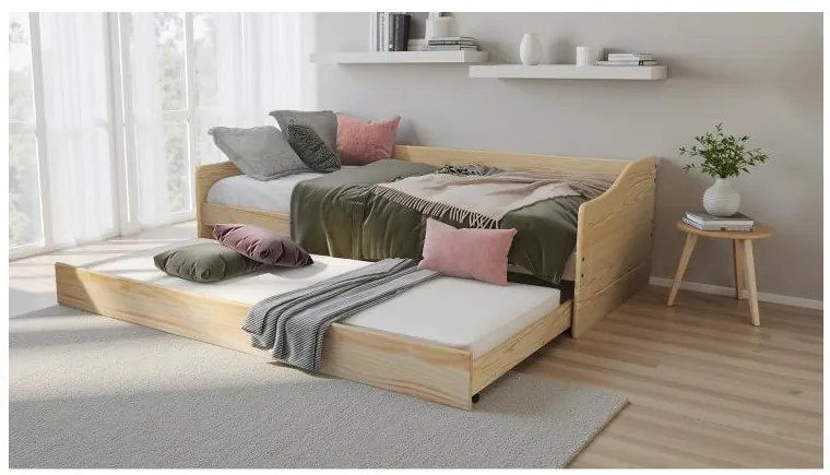 Inter Link Výsuvná detská posteľ Leonie (prírodná, 90 x 200 cm) (100394248)