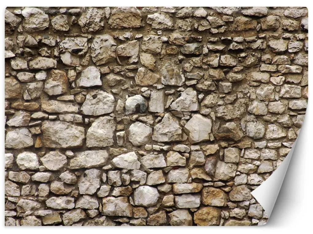 Fototapeta, Kamenná optika stěna Kamenná stěna 3d - 200x140 cm