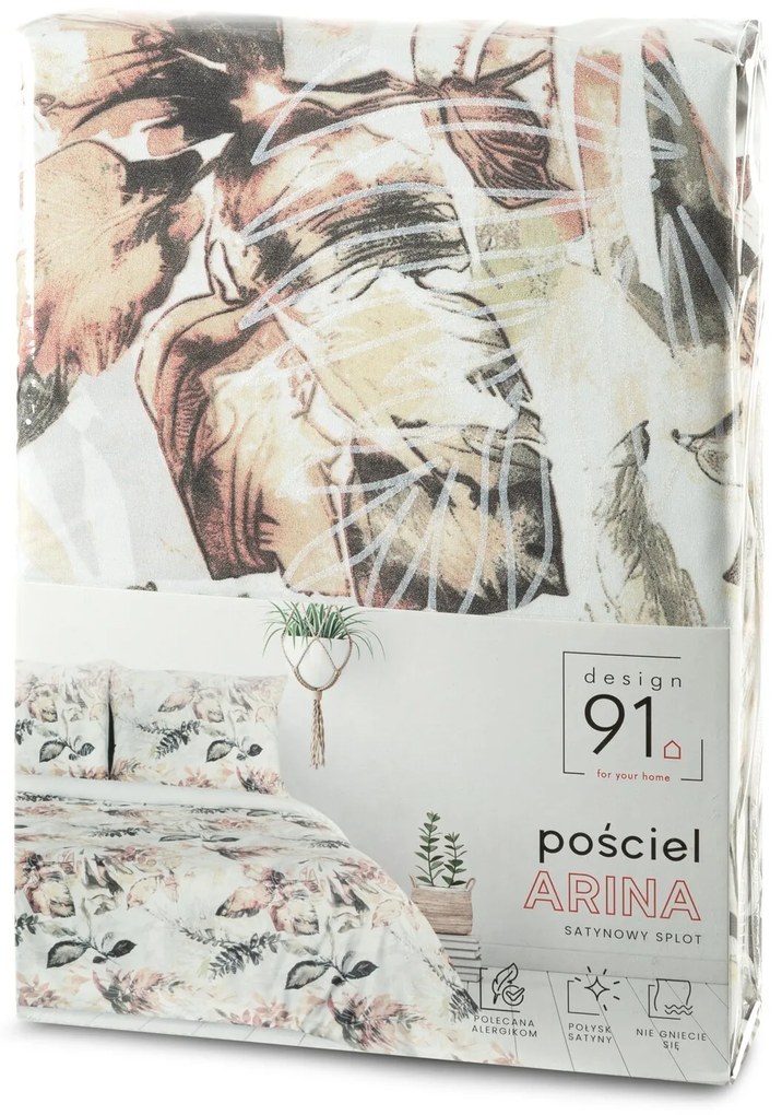 OBLIEČKY Z MIKROVLÁKNA ARINA 200X220 CM, 2 KS 70X80 CM LISTY