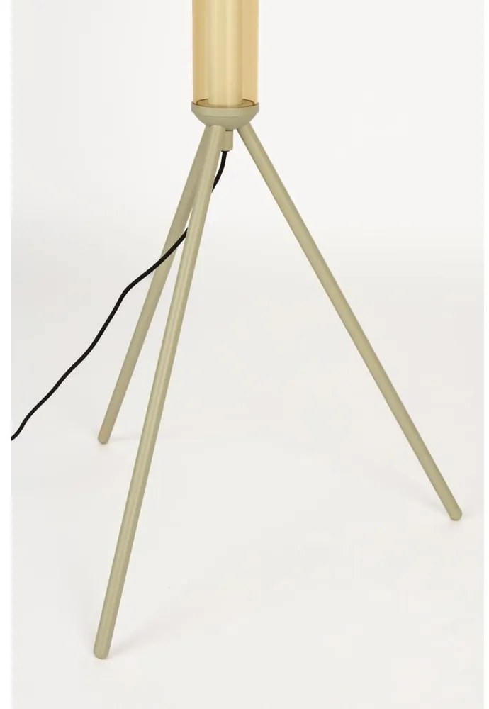 Béžová LED stmievateľná stojacia lampa so skleneným tienidlom (výška 156 cm) Scotty – Zuiver