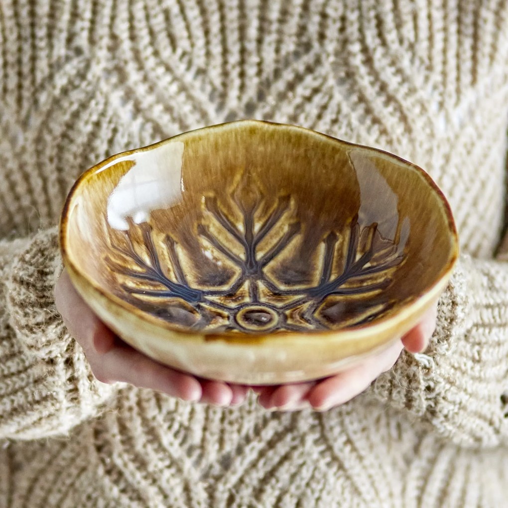 Bloomingville Keramická miska Acco Bowl Brown 20 cm