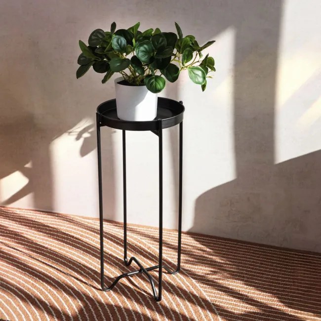 Stojan na kvety ROH čierny 876689