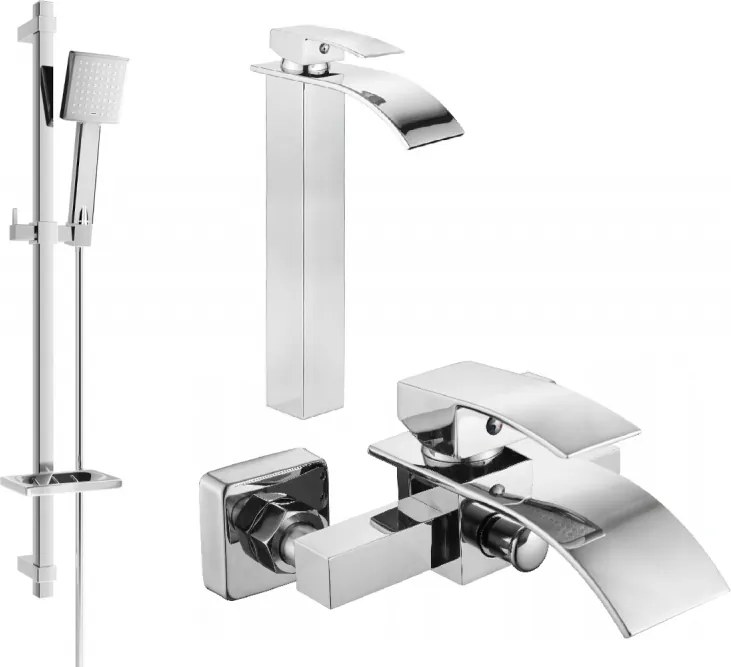 Mexen Aries DQ45 vaňová súprava, chrómová - 744813DQ45-00