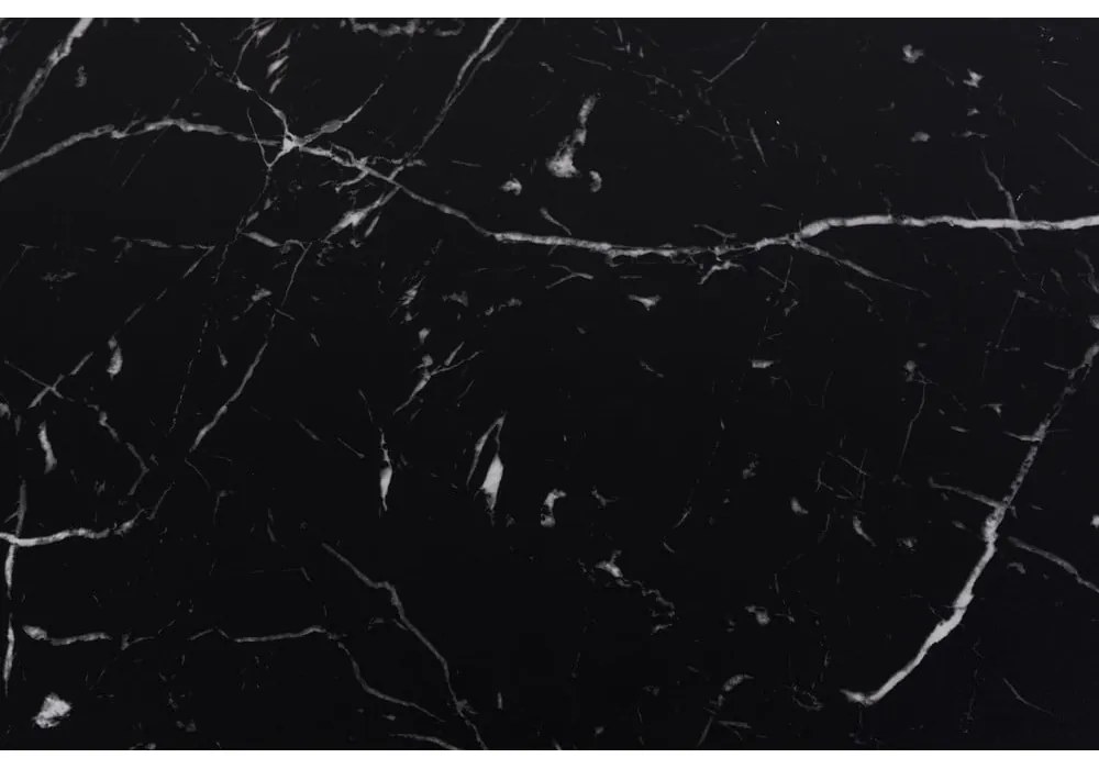 Čierne konferenčné stolíky v dekore mramoru v súprave 2 ks 58x58 cm Dice – Actona