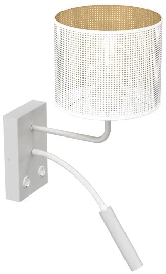 Nástenná lampa LOFT SHADE 1xE27/60W+1xG9/8W/230V biela/zlatá