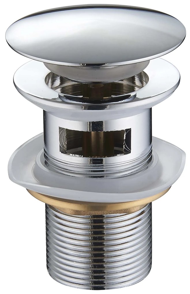 Click / clack zátka MEXEN - s prepadom - chrómová, 79920-00