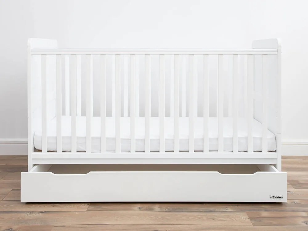 WO Detská postieľka 2v1 Classic Cot Bed 140x70 Variant úložný box: Bez úložného boxu