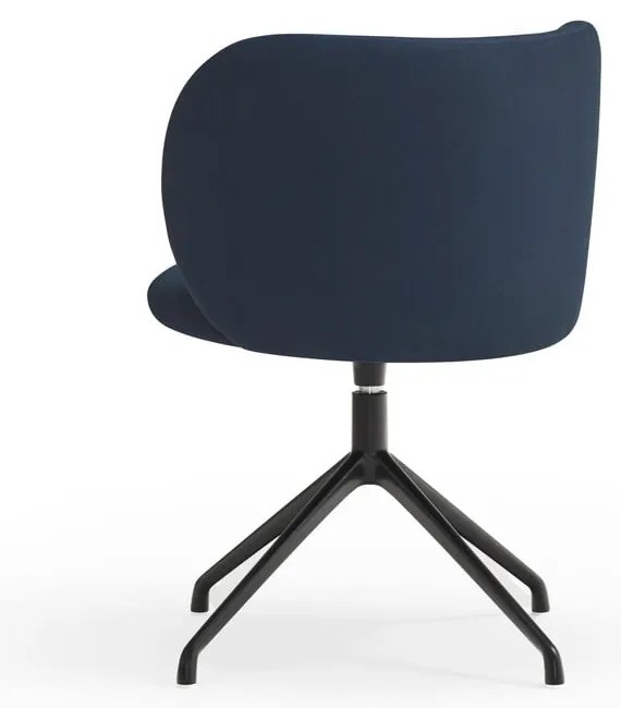 Tmavomodré čalúnené jedálenské kreslo Mogi – Teulat