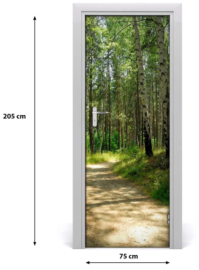 Fototapeta na dvere Břízová les 75x205 cm
