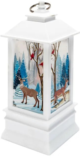 Sviatočný lampáš LED XB-001 biely