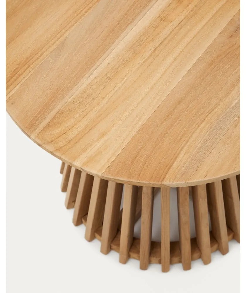 Príručný stolík z teakového dreva Kave Home Irune, ø 50 cm