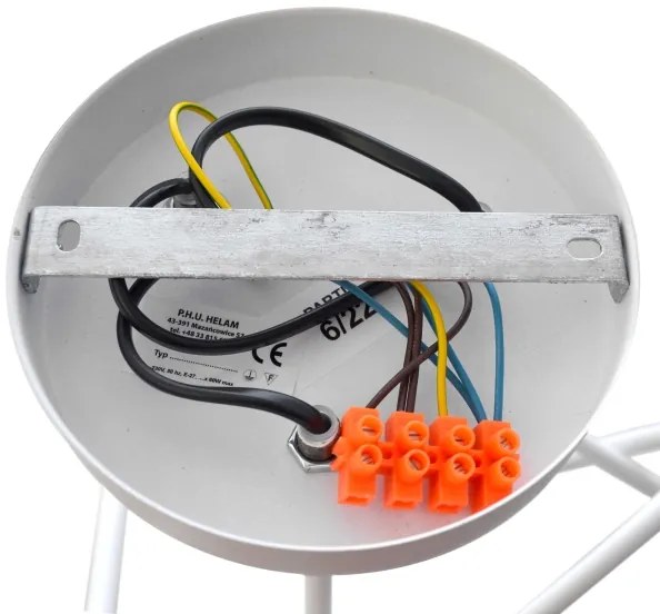 Detský prisadený luster OXFORD 3xE27/15W/230V biela