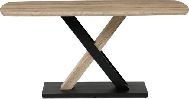 Jedálenský stôl HT-W1570 dub San Remo / čierny
