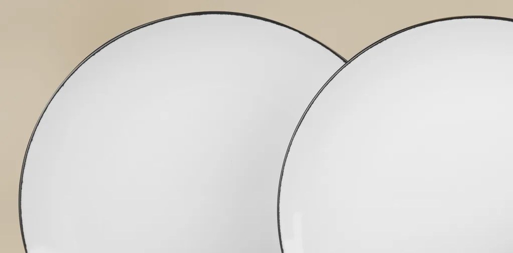 Jedálenský servis (24 dielov) Black Star, biela/čierna