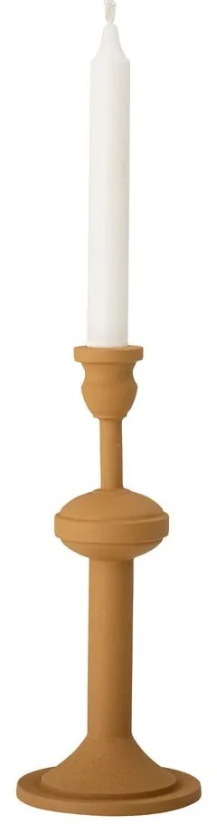 Žltý kovový svietnik Bloomingville Indica, výška 26 cm
