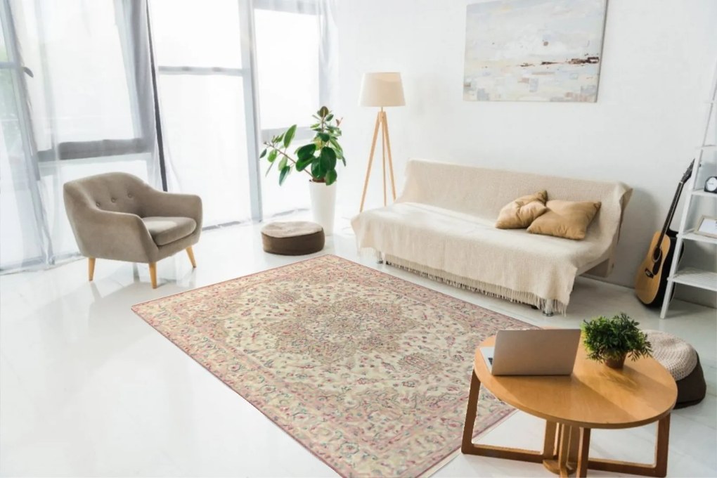 Kusový koberec Djobie 4529 101, 250x345, béžová, chodba / predsieň, Osta