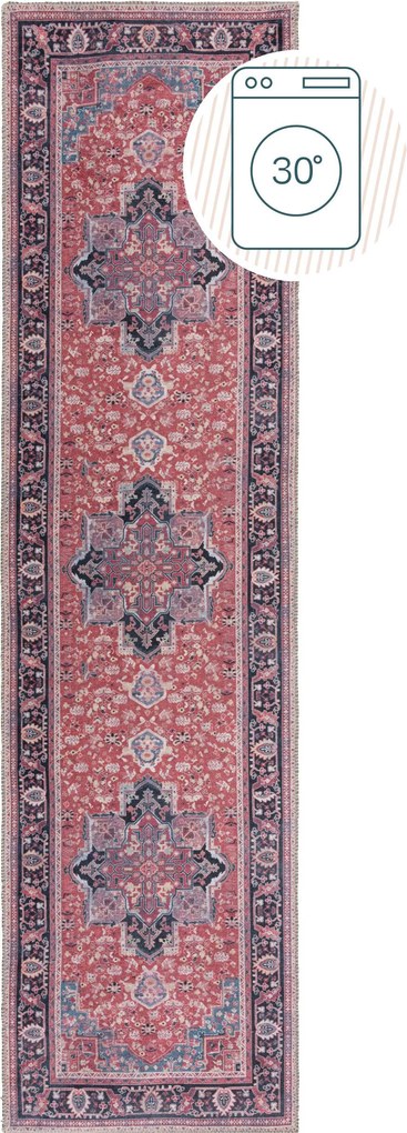 Flair Rugs, Behúň Hebden Windsor Red, 60x230, červená, obývacia izba
