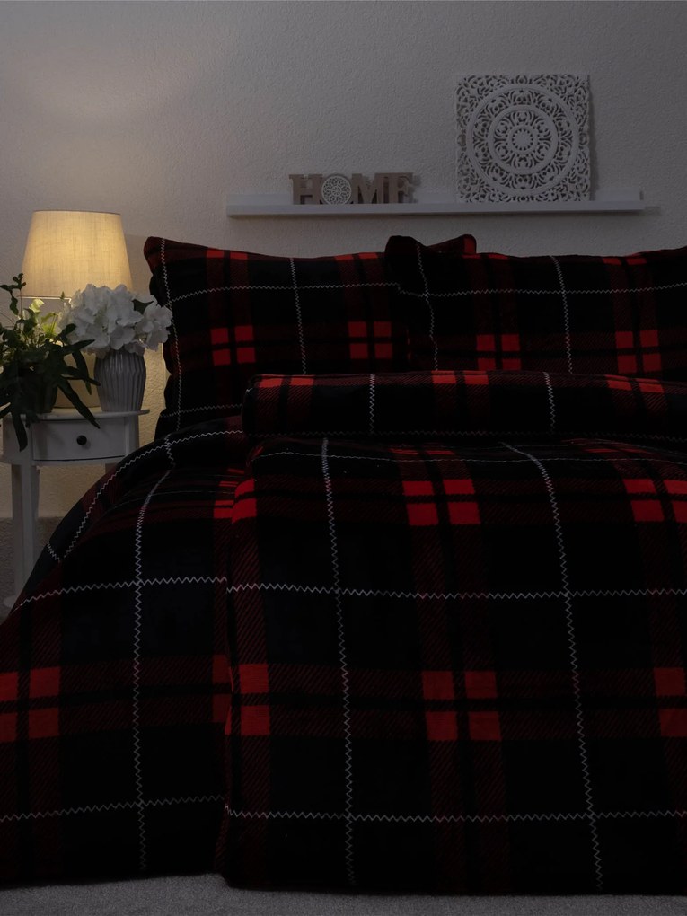 Francúzske obliečky mikroplyš Exclusive – Scot červené