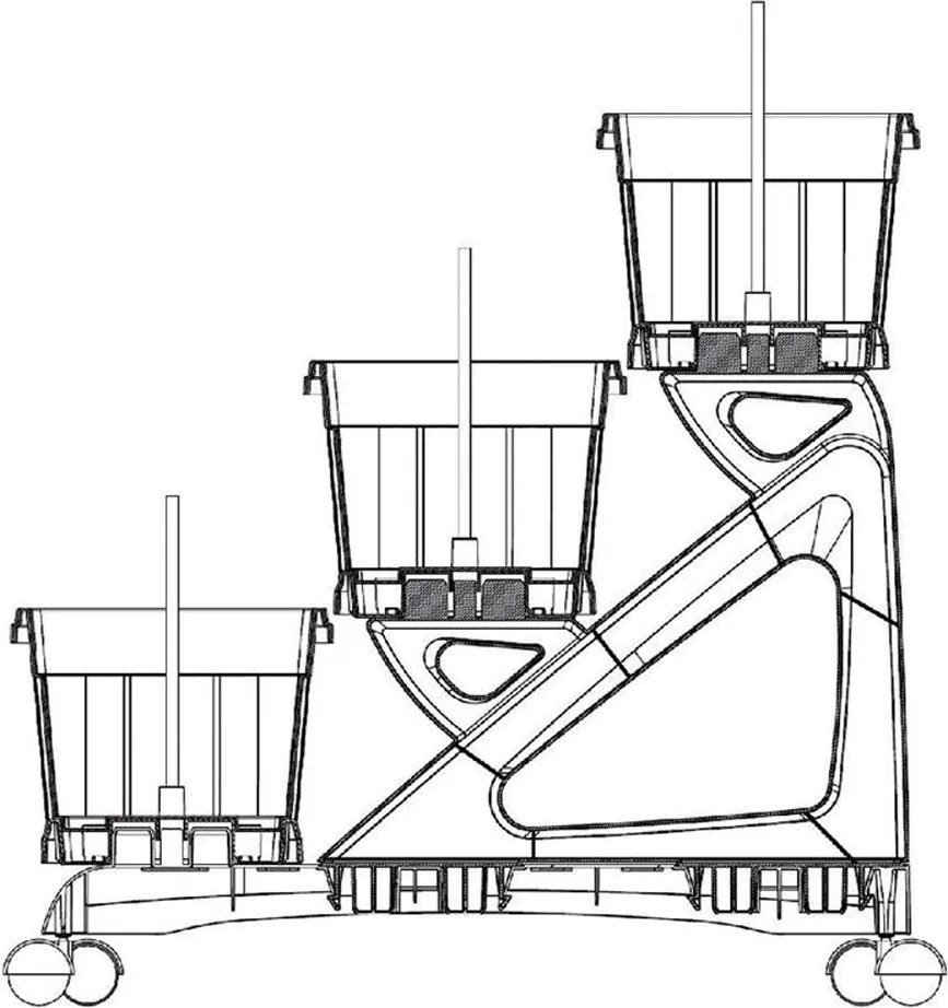 BAMA súprava kvetináčov ORTO DI TR, terracotta