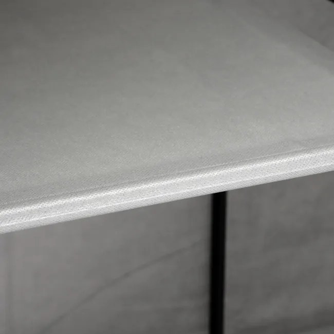 Šatníková skriňa SONIA s 8 policami a sivým závesom