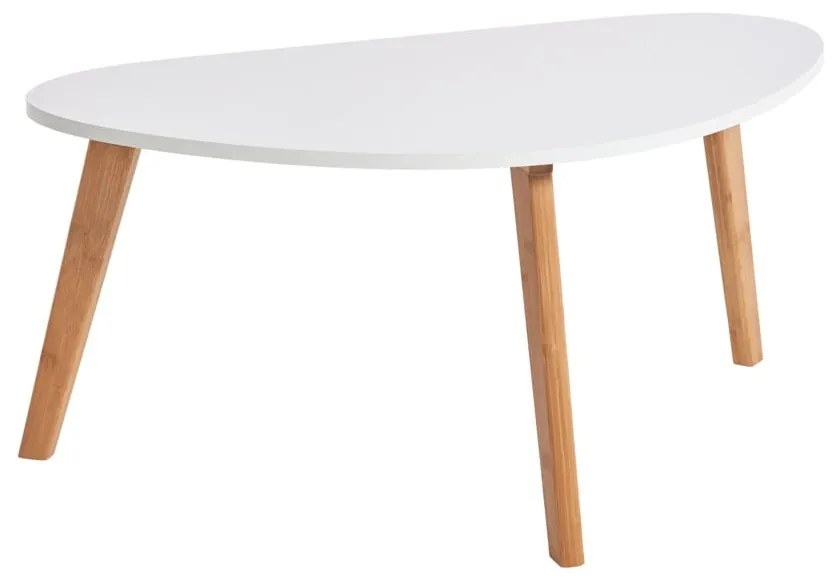 Biely konferenčný stolík Bonami Essentials Skandinávsky, dĺžka 84,5 cm