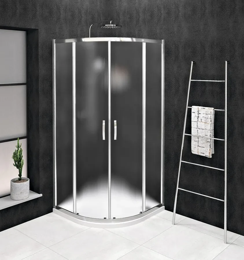 Gelco Gelco, SIGMA SIMPLY štvrťkruhová sprchová zástena 900x900mm, R550, sklo Brick, GS6590