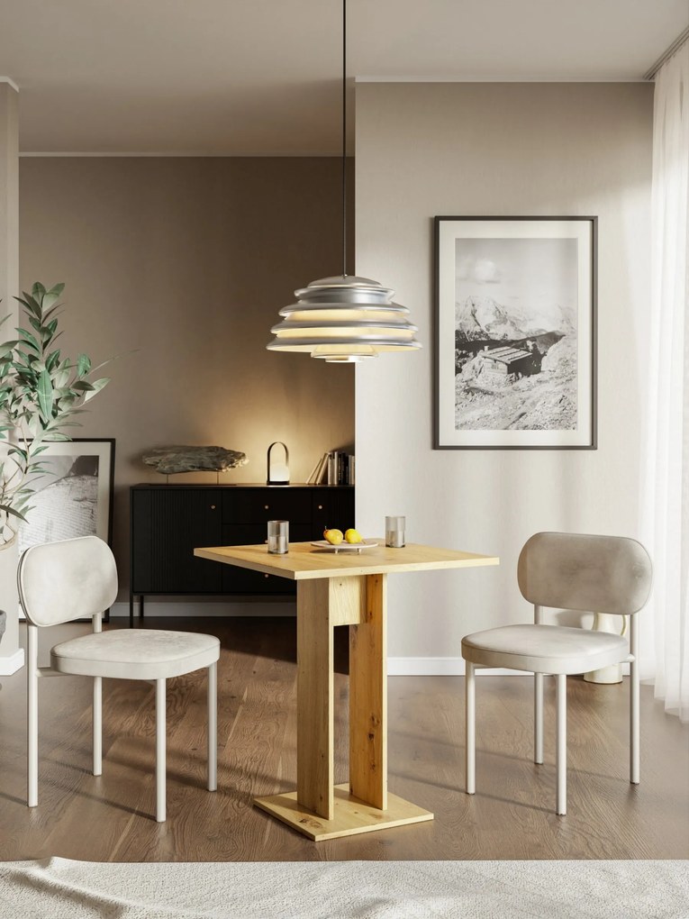 Jídelní stůl Evert 67,5 cm dub artisan