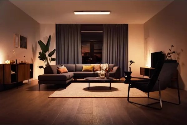 Philips - stmievateľné LED stropné svietidlo Hue AURELLE LED/39W/230V 120x30 cm biela