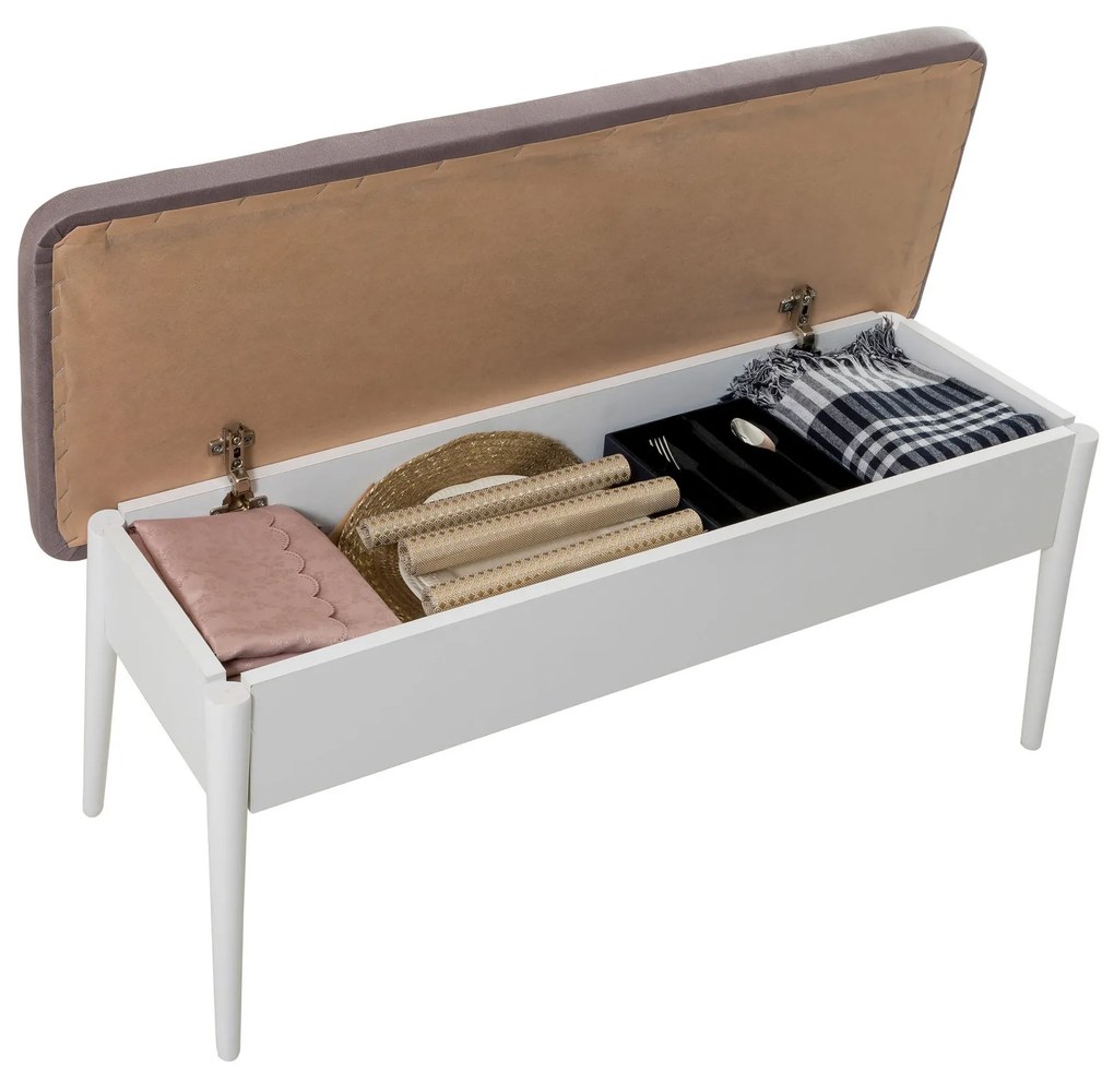 Jedálenský set Vina 5D biela/šedá